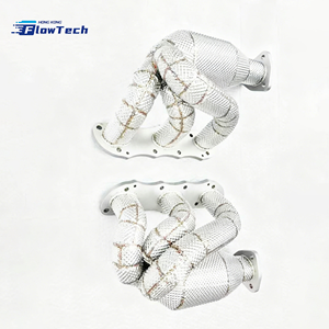 Colector de escape de alto flujo FlowTech para Porsche 911 997.2 Carrera 3.6L, acero inoxidable 304, ajuste directo, Euro 5, 200 celdas - Product Image 6