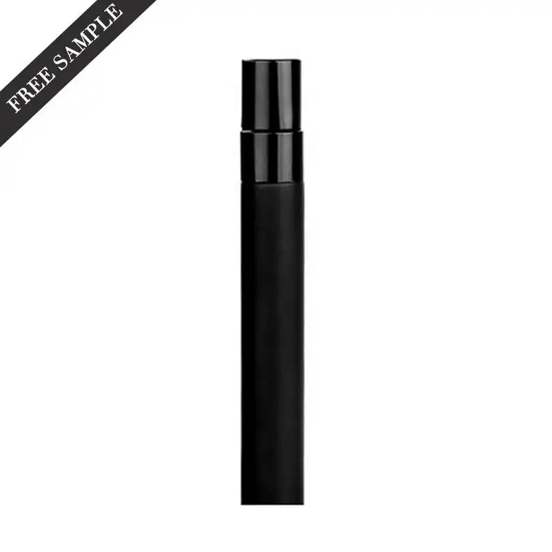 5Ml 10Ml Glazen Spuitfles Matte Zwarte Cosmetische Flessen Atomizezr Cosmetische Lege Custom Luxe Parfum Monsterflessen Met Doos