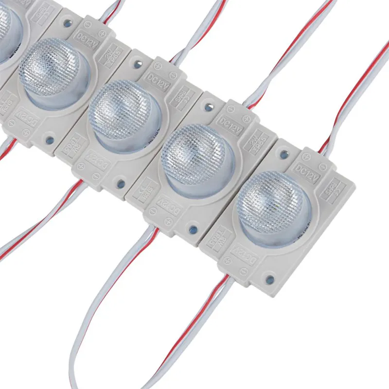 Pack économique de 20 pièces 1 module LED Module LED RVB 2W 6500K DC 12V 3030 SMD Module LED pour boîte à lumière publicitaire
