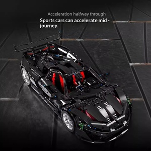 Xinyu XQ1001-A Black Warrior P1 Modellino di Auto Sportiva, Gioco Educativo per Bambini, Blocchi di Costruzione in Plastica ABS con Piccole Particelle - Product Image 5