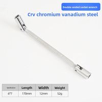 Clé à douille articulée en L de 13 mm à 12 points pour tuyaux