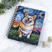 Carnet de notes scolaire à reliure Wire-O personnalisée A4 A5, journal intime à couverture rigide en couleur