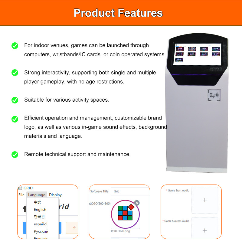 Portable LED Floor Interactive Light Up Activate Game Room Panels 200 Games Programs 30x30cm · image 4