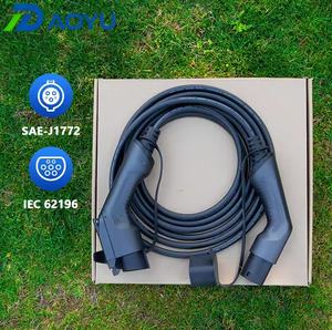 Nuevo Cable de Carga para Vehículos Eléctricos Tipo 2 Daoyu de Alta Calidad, 16A 3.6kW Monofásico 23 pies, Cargador para Coche Eléctrico con Logotipo Personalizado OEM ODM para Estación Doméstica - Product Image 2