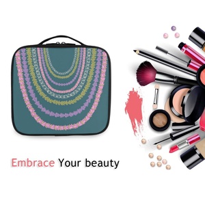 Hawaii Lei Design Square Professional Artist <b>Makeup</b> Brush Box Custom Logo Printing Cosmetic Organizer <b>Storage</b> Box <b>for</b> Women - Product Image 6