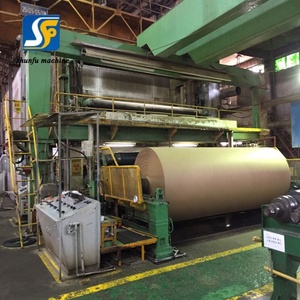 Đầy đủ tự động Duplex Hội Đồng Quản trị fluting Kraft sóng giấy làm/sản xuất Giá máy - Product Image 6