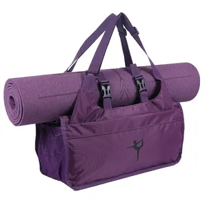 Büyük spor tutucu uyar en boyutu paspaslar egzersiz Sling taşıyıcı Yoga Mat Tote çanta
