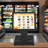 Nouveau -R1701 Win10 Machine POS tout-en-un pliable de 17 pouces 4:3 1280x1024 Écran tactile résistant USB Certifié CE FCC