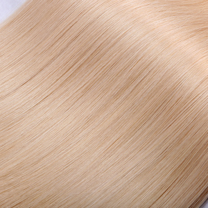TopElles-extensiones de pelo europeo remy de doble punta, pelo de trama, color rubio, 12A, la mejor calidad - Product Image 5
