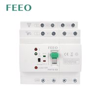 FEEO FWTS-63 63A 4P Contrôleur ATS de transfert automatique Double inversion de puissance Commutation sur rail DIN Générateur 63Amp 4P avec type PC
