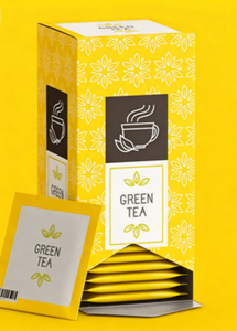 Caja de té ecológica amarilla, caja de regalo artesanal, se pueden aceptar pedidos de té personalizados - Product Image 6