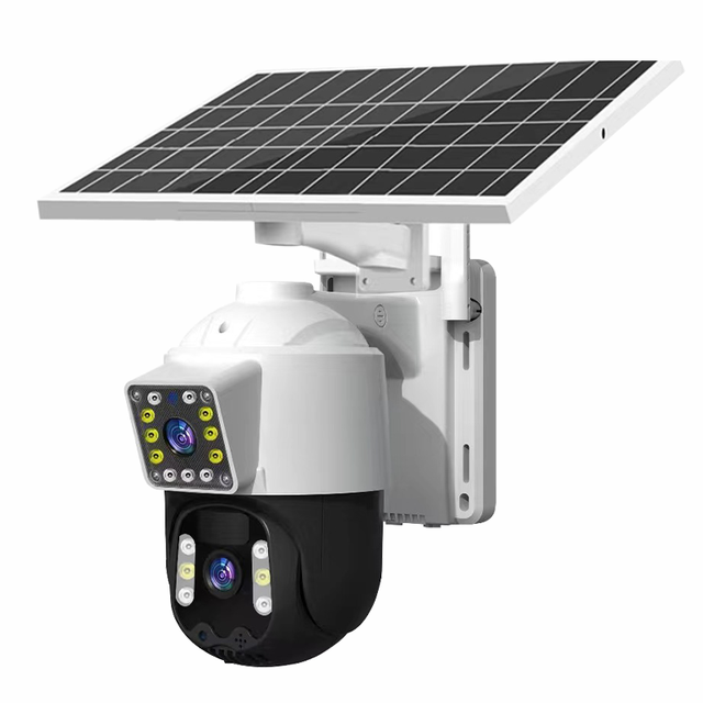 V360PRO 3MP HD 4G Dual Lens Solar Camera Auto Tracking Solar PTZ Sim Camera Gsm Sim Card Wifi Solar Low Power Camera Outdoor