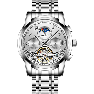 Reloj Mecánico Automático para Hombre, Esfera Luminosa, Diseño Hueco Moderno, Resistente al Agua, <span class=keywords><strong>Reserva</strong></span> de Energía, Alta Calidad, 20 mm, Oculto - Product Image 4