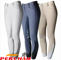 Pantalon d'équitation de qualité supérieure avec genouillères en silicone, motif personnalisé imprimé, logo brodé, pantalon d'équitation pour l'équitation
