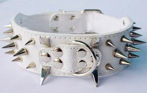 silver spikes White