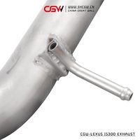 Système de tuyau d'échappement de qualité supérieure Valve Exhaust Catback avec embouts chromés quad pour Lexus IS300 3.0-2.0T MY 2017 à aujourd'hui
