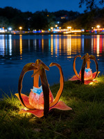 Lampu Anggrek Seri LED "Tanaman Eksotis" Pohon dan Bunga Buatan Bioluminesen Kustom