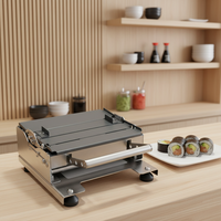 Nouvelle machine à faire des rouleaux de sushi portative en acier inoxydable 304, multifonctionnelle, manuelle, pour les chaînes de magasins