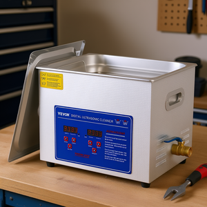 Limpiador Ultrasónico Digital Vevor de 10L de Acero Inoxidable con Calentador y Temporizador para Uso Industrial y Doméstico - Product Image 2