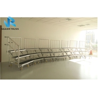 Scène de chœur portable pliable en aluminium pour les performances scolaires et ecclésiales