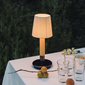 Lampe de bureau rétro de style japonais, portable, nordique, pour salle à manger, salon, chambre à coucher, café, veilleuse rechargeable - Product Image 3