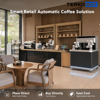 Robot collaboratif double bras CR3 pour machine à café latte automatique, robot pour latte art pour café, centre commercial, bureau, kiosque à café autonome