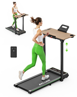 Tapis de marche silencieux avec bureau réglable et support pour iPad/tablette, expédié depuis notre entrepôt aux États-Unis