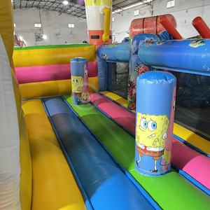 Casa de rebote inflable con tema de <span class=keywords><strong>Bob</strong></span> <span class=keywords><strong>Esponja</strong></span>, juguetes de rebote para fiestas infantiles - Product Image 6