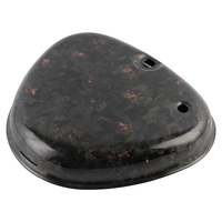 Cache-batterie carré en fibre de carbone forgée colorée pour Simson S51 S50 S70 1975 1990