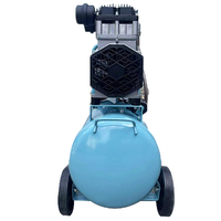 Compresseur d'air à piston silencieux sans huile YiBang portable 800W 60L/min 8 bars avec réservoir de 10L 220V 50Hz monophasé