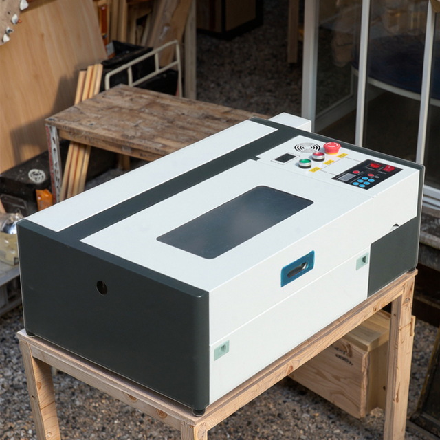 Premium 3020 50W Rubber Stamp Laser System 300X200mm Co2 Engraving Unit Small Business Logo Marking Solution