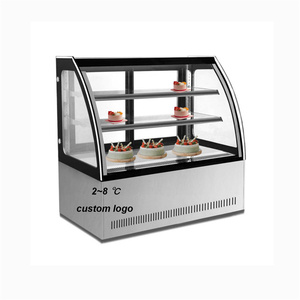Présentoir à gâteaux réfrigérateur boulangerie utilisé <span class=keywords><strong>vitrine</strong></span> à gâteaux <span class=keywords><strong>vitrine</strong></span> à gâteaux - Product Image 1