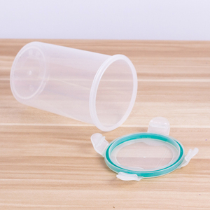 Contenedor de alimentos hermético de plástico, redondo, PP, grado alimenticio, con cerradura - Product Image 1