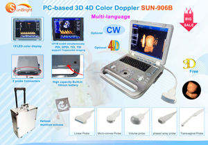 Échographe Doppler couleur 3D 4D portable entièrement numérique CW pour animaux - Product Image 6