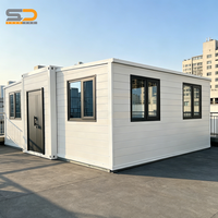 Conteneur Standard International 10 pieds, Maison Préfabriquée Extensible, Appartement avec Salle de Bain, Garage Préfabriqué, Prix