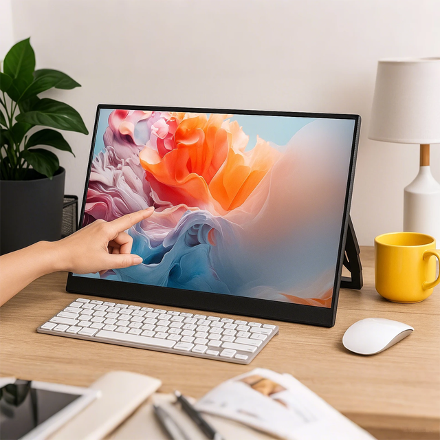 14-Inch High Brightness FHD 60Hz IPS Panel Portable Laptop Monitor Touch Screen Display Portable Monitor Screen Extender