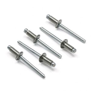 Rivets aveugles en aluminium à tête dôme ouverte de fabricants chinois, certifiés ISO, spécifications personnalisables, marque Saitong, finition brillante - Product Image 1