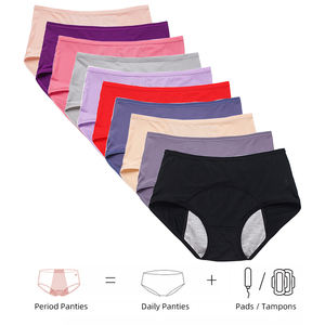 批发生理内裤加大码内衣女棉3层防漏月经期内裤 - Product Image 3