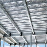 Plancher en acier profilé galvanisé |   Panneau métallique porteur pour plateformes de stockage en mezzanine et projets de construction
