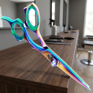 ASAP Professional Stainless Steel Hair Cutting Scissors Eco-friendly Salon <b>Shears</b> <b>Long</b> <b>Handle</b> Right-Handed Home Use Sharp - Product Image 6