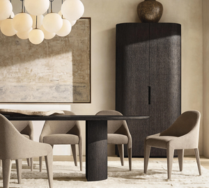 इनडोर लिविंग रूम ठोस ओक लकड़ी फर्नीचर उच्च अंत आयताकार डाइनिंग टेबल - Product Image 3