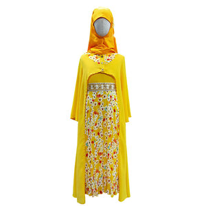 Robe de prière abaya pour enfants islamique musulmane fille robe longue mode musulmane filles - Product Image 3