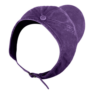 Ponytail Baseball Cap Velour Adjustable Sunshade Hat Unisex Solid Color Cotton Breathable Outdoor Wear - Product Image 4