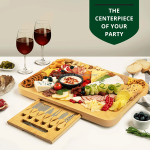 Ensemble <span class=keywords><strong>planche</strong></span> à <span class=keywords><strong>fromage</strong></span> <span class=keywords><strong>et</strong></span> couteau en bois <span class=keywords><strong>de</strong></span> bambou Planches <span class=keywords><strong>de</strong></span> cuisine <span class=keywords><strong>de</strong></span> qualité alimentaire <span class=keywords><strong>Planche</strong></span> à découper en bois Ensemble pour la fête - Product Image 2