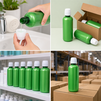 Bouteille en plastique scellée cylindrique de 500 ml, qualité alimentaire PET, pour bain de bouche, soin buccal, liquide nettoyant
