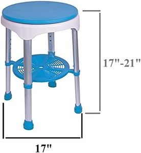 LQX Tabourets de douche pivotants à montage sans outil Chaise de <span class=keywords><strong>baignoire</strong></span> réglable et banc de siège de <span class=keywords><strong>baignoire</strong></span> pour personnes âgées handicapées et handicapées - Product Image 4