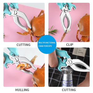 Il Set di strumenti per frutti di mare Premium include 1 granchio aragosta Cracker 1 coltello Sharimp 1 coltello per ostriche scelte per frutti di mare con manico in PP - Product Image 4