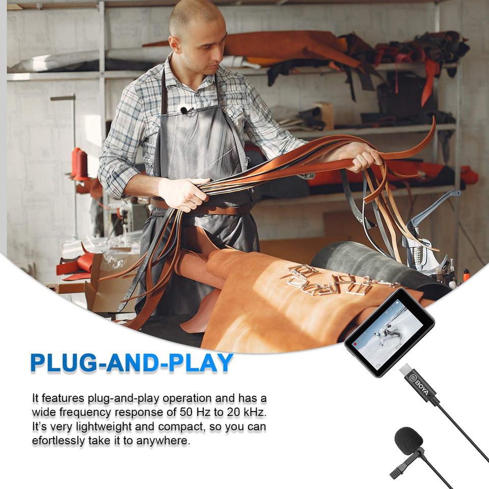 BOYA BY-M3 Digital Lavalier Microphone description image 3