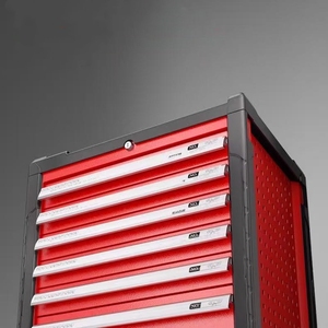 Armoire à outils robuste CE à 7 tiroirs, 420 pièces, boîte à outils durable, coffre de rangement à roulettes pour <span class=keywords><strong>garage</strong></span>, kits d'outils de mécanicien - Product Image 2