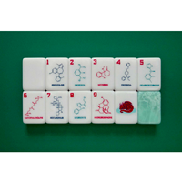 Collection Sweet Dreams : Jeu de tuiles de Mahjong en acrylique américain à 3 couches avec motif médical pour les jeux en intérieur